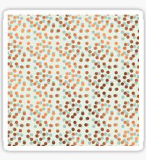 Rose gold polka Sticker