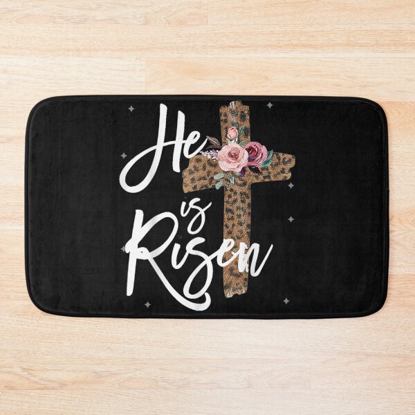 Item preview, He Has Risen Easter Day Jesus Cross Leopard designed and sold by Kingpoew.