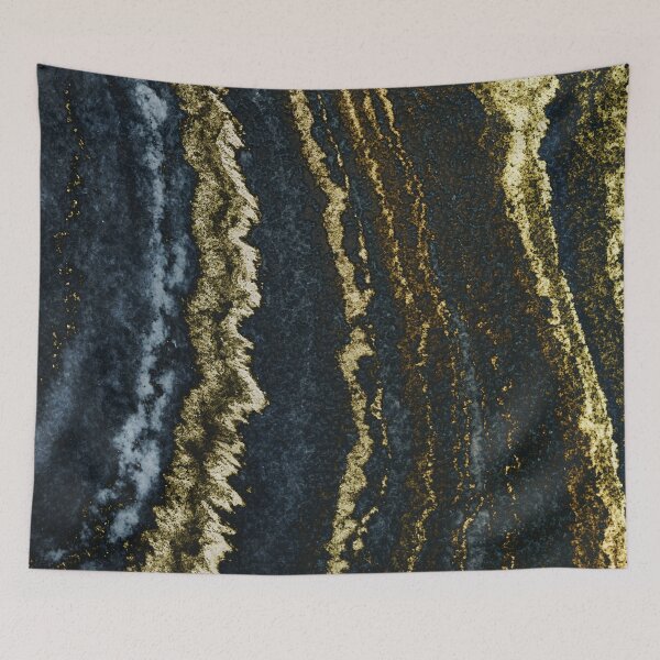 Item preview, Gold Blue Brown Marbling designed and sold by ZaydounStark.