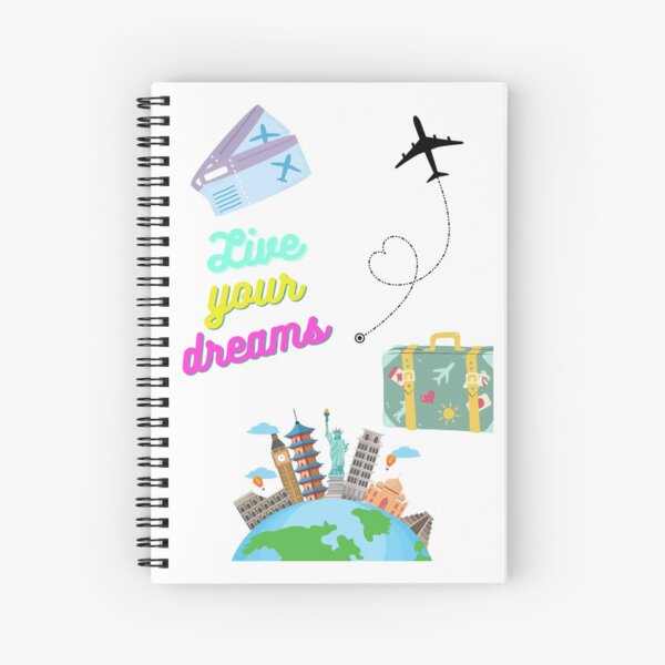 Cuaderno de espiral «Imagen de viaje» de DesignUY | Redbubble