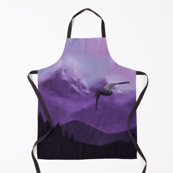 Item preview, Misty Mountains - Flying Owl (purple) designed and sold by zazuzanta.