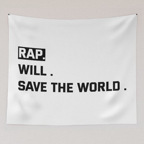 Item preview, rap will save the world - music lover designed and sold by joy4shirt.