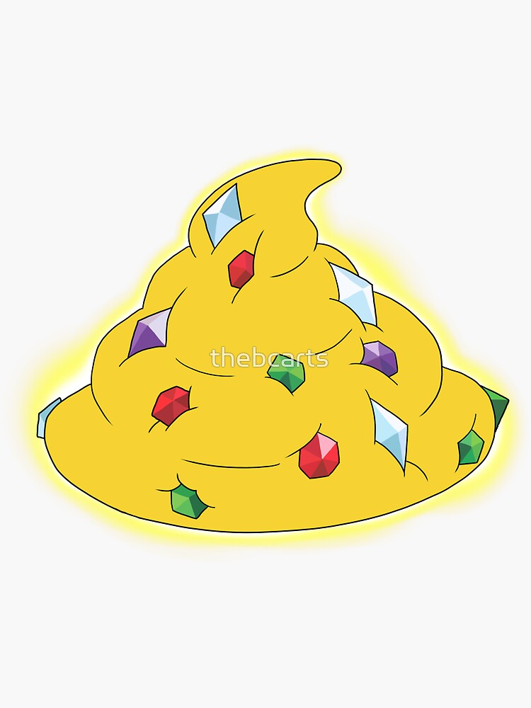 "American Dad Golden Turd" Sticker by thebcarts Redbubble