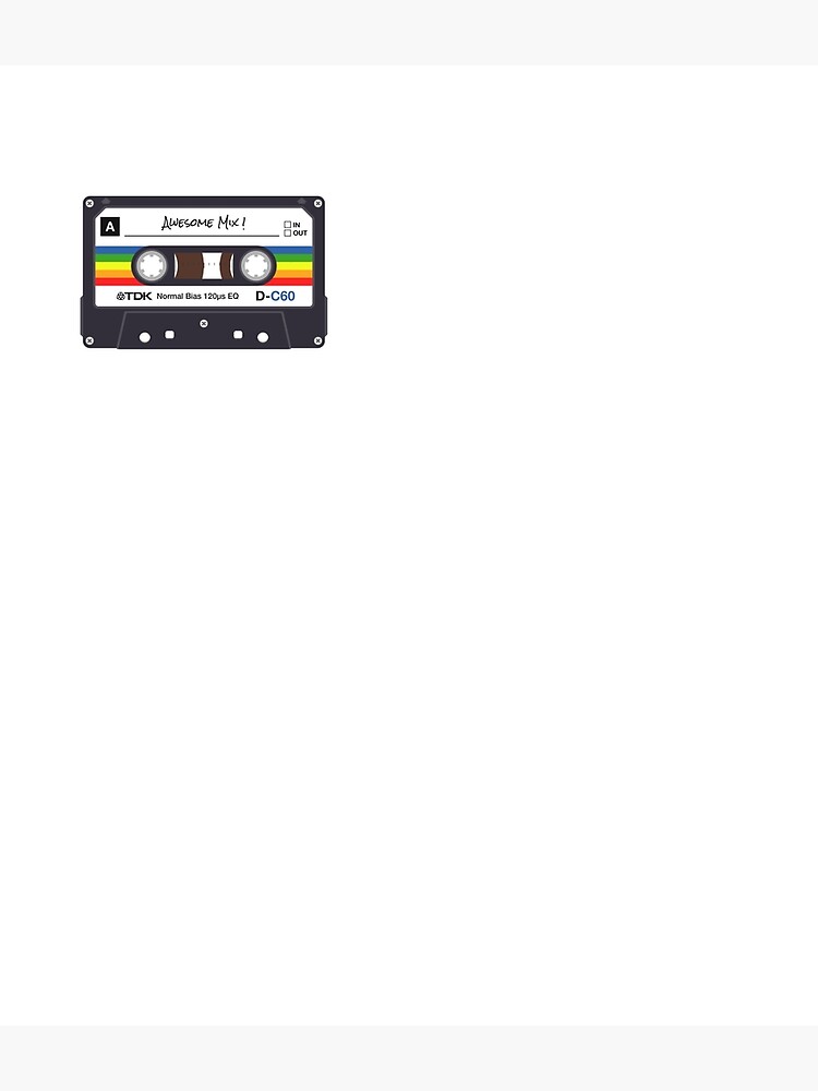 Vintage Awesome Mixtape Cassette Essential by biglime