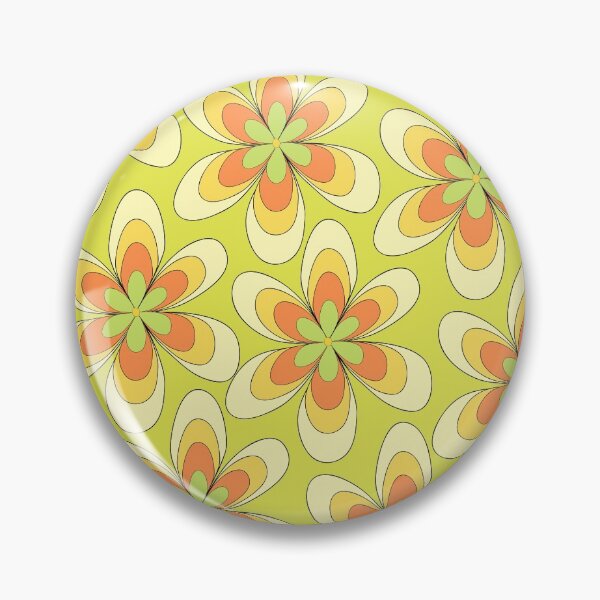Item preview, Summer Retro Colored Flowers designed and sold by ckylin.
