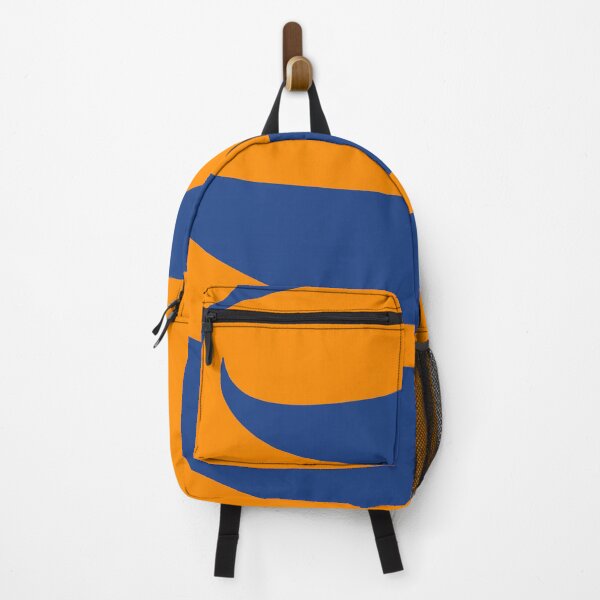 Item preview, Pinnate leaves blue on orange designed and sold by AmilysFriends.