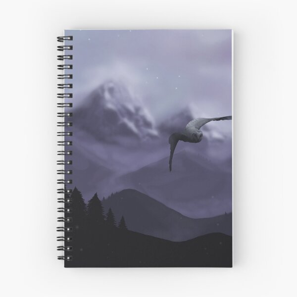 Item preview, Misty Mountains - Flying Owl (night) designed and sold by zazuzanta.