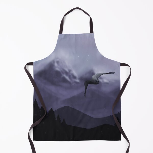 Item preview, Misty Mountains - Flying Owl (night) designed and sold by zazuzanta.