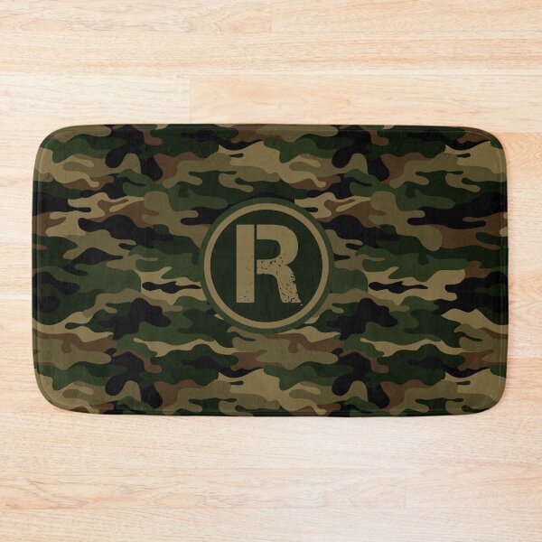 Item preview, Monogram Initial Letter R Military Army Camouflage designed and sold by MintaApparel.