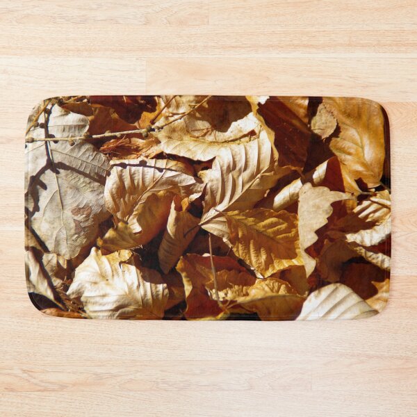 Item preview, Tangle of dry leaves of different tree species in the sunshine pattern designed and sold by Treemonk.