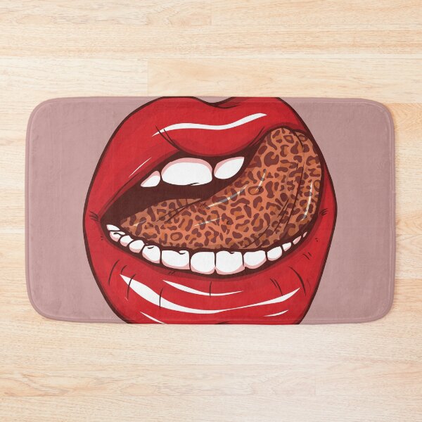 Item preview, Leopard tongue sticking out with love Sexy Female Beautiful mouth designed and sold by mashmosh.