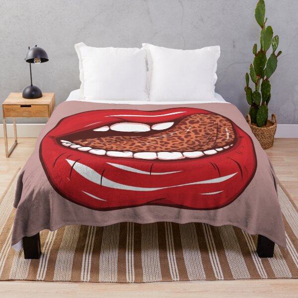 Item preview, Leopard tongue sticking out with love Sexy Female Beautiful mouth designed and sold by mashmosh.