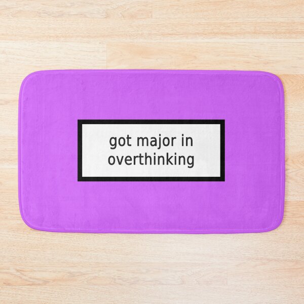 Item preview, overthinking designed and sold by FunnyGrief.