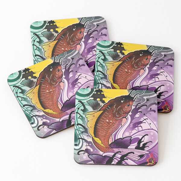 Item preview, koi fish by Luke Red designed and sold by lukeredtattoo.