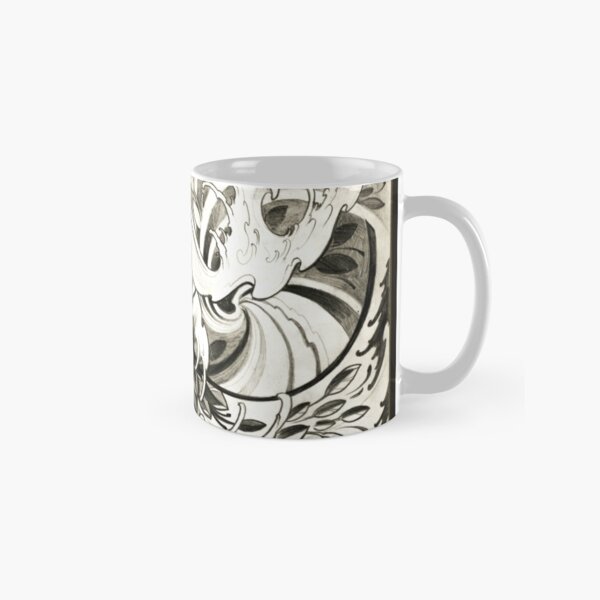 Waves by Luke Red Classic Mug