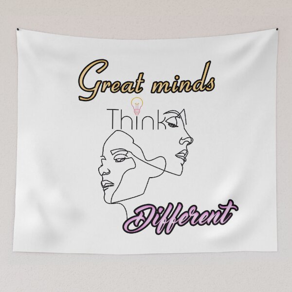 Item preview, Great Minds Think Different - Smart, Inspirational & Motivational designed and sold by Designs-RZ.