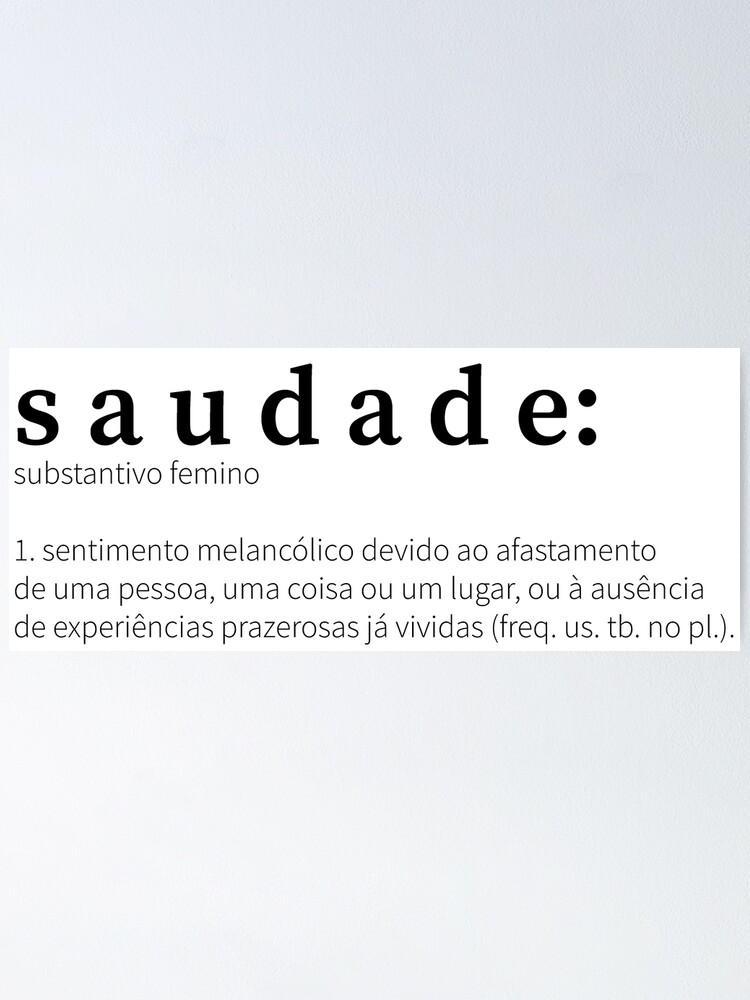 Saudade Definition | Poster