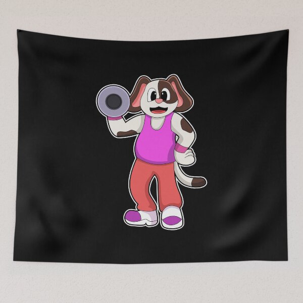 Item preview, Dog Bodybuilder Dumbbell Bodybuilding designed and sold by Snabdesign84.