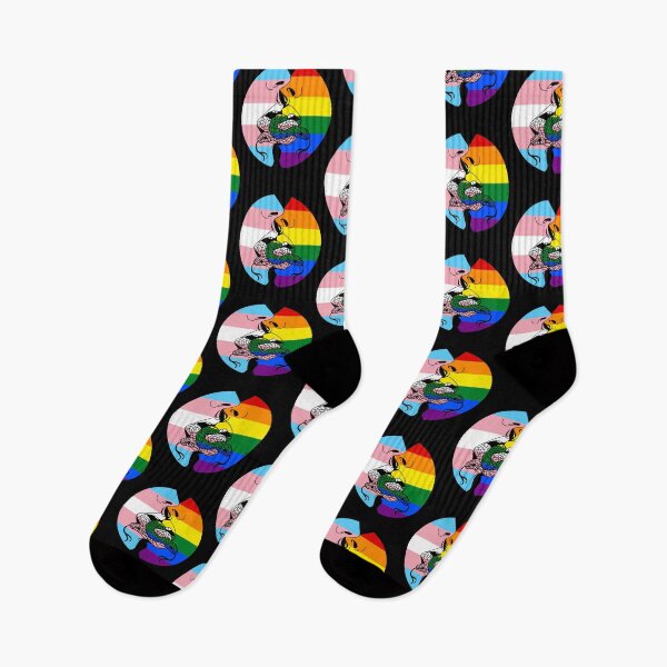 Item preview, LGBT Gay Lesbian Pride Flag Transgender Snakes Kissing designed and sold by Ginger217.