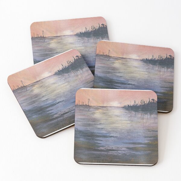 Item preview, Boats in harbor designed and sold by burklundl.