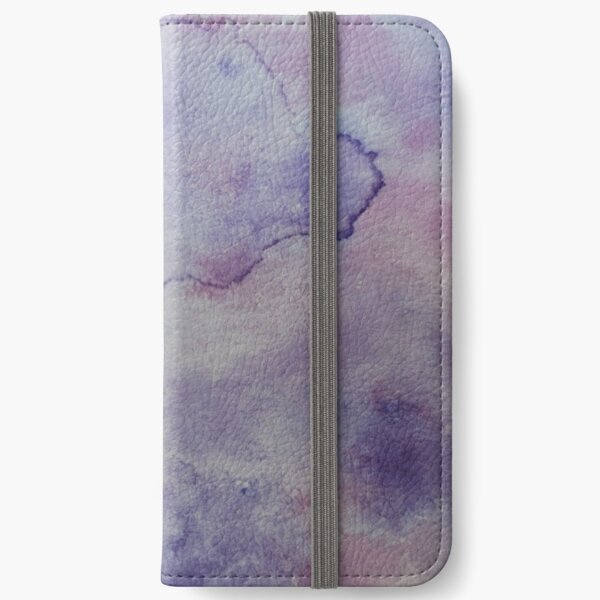 Purple Watercolor Painting iPhone Wallet