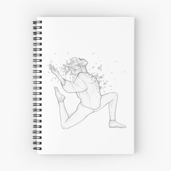 Item preview, Yoga Girl II - Black& White Pencil Line Sketch - Drawing by MadliArt designed and sold by MadliArt.