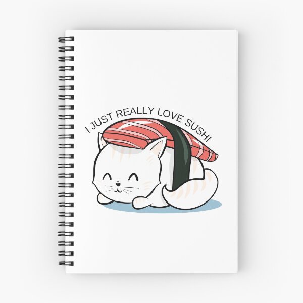 Item preview, Funny Sushi Cat Roll | I Just Really Love Sushi designed and sold by KarolinaPaz.