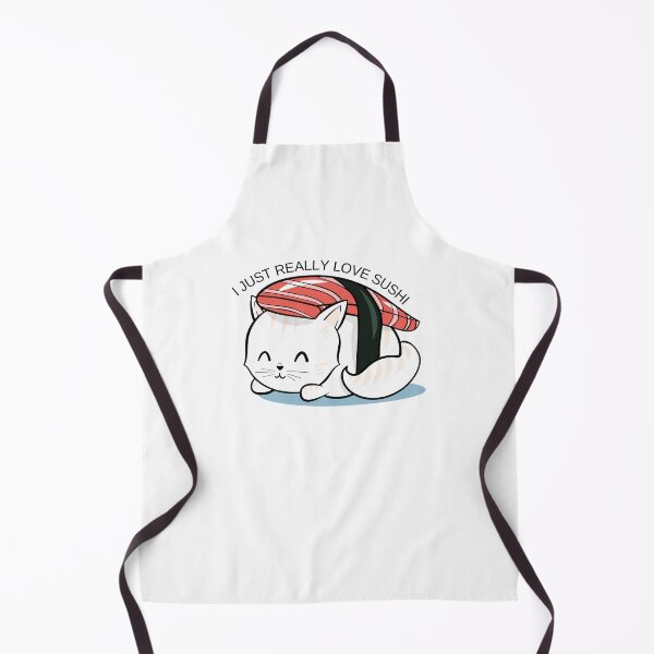 Item preview, Funny Sushi Cat Roll | I Just Really Love Sushi designed and sold by KarolinaPaz.