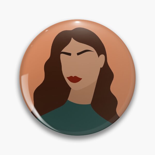 Item preview, Bold Modern Female Portrait of Woman with Brown Hair designed and sold by Illustratebynat.