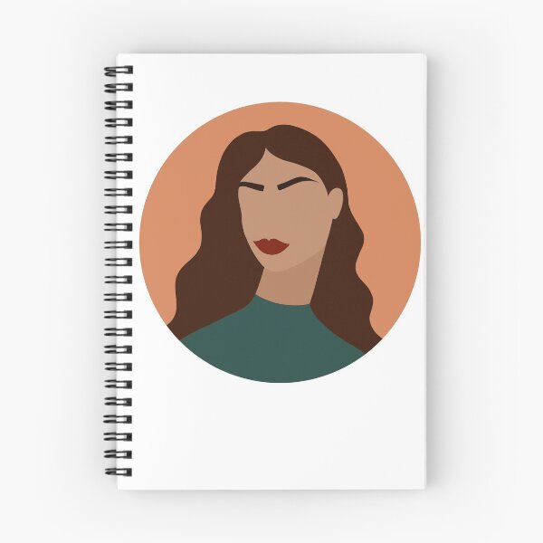 Item preview, Bold Modern Female Portrait of Woman with Brown Hair designed and sold by Illustratebynat.