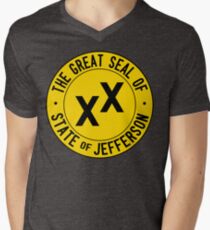 State of Jefferson Men's V-Neck T-Shirt