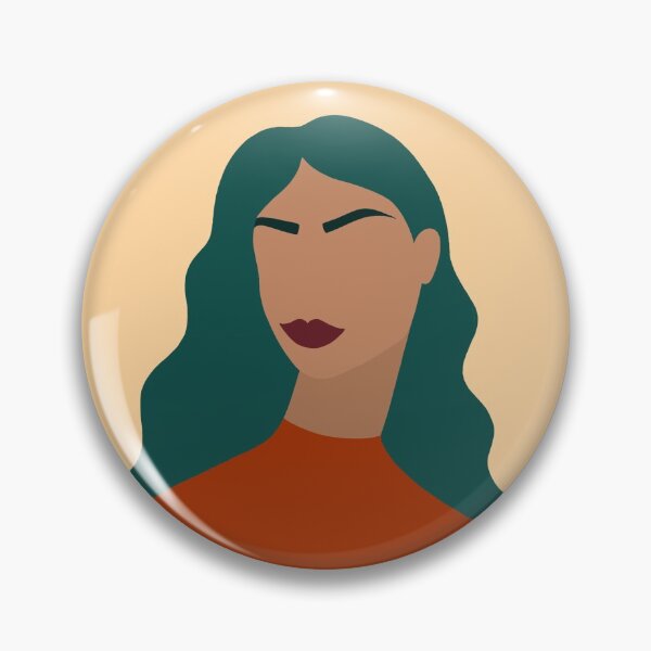 Item preview, Bold Modern Female Portrait of Woman with Turquoise Hair designed and sold by Illustratebynat.