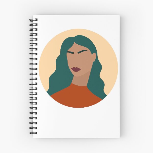 Item preview, Bold Modern Female Portrait of Woman with Turquoise Hair designed and sold by Illustratebynat.