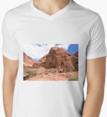 Rainbow Bridge Monument Park Men's V-Neck T-Shirt
