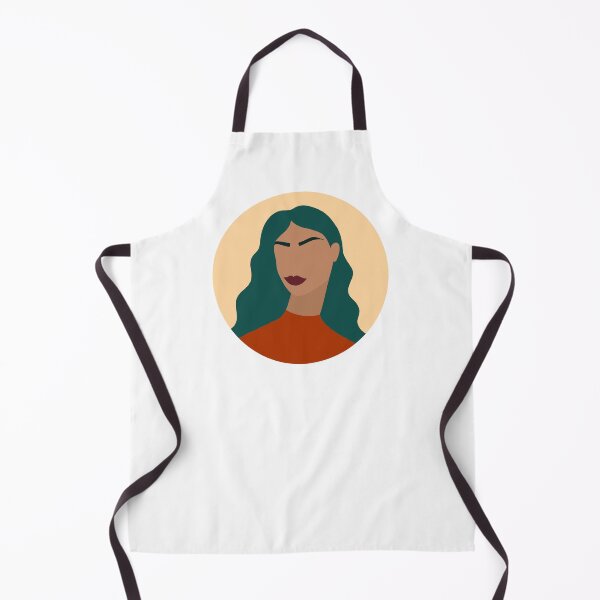 Item preview, Bold Modern Female Portrait of Woman with Turquoise Hair designed and sold by Illustratebynat.