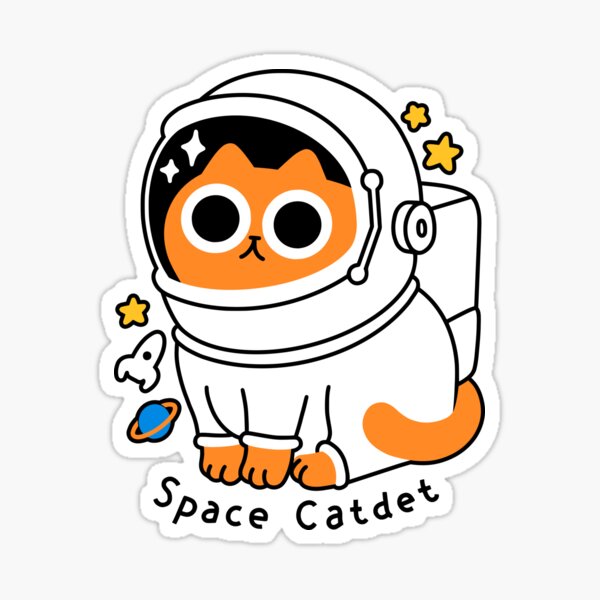 Cats In Space Stickers for Sale