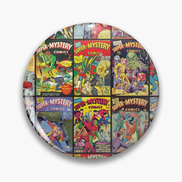 Item preview, Super Mystery Comic Covers | Vintage comic designed and sold by Petra Becker.