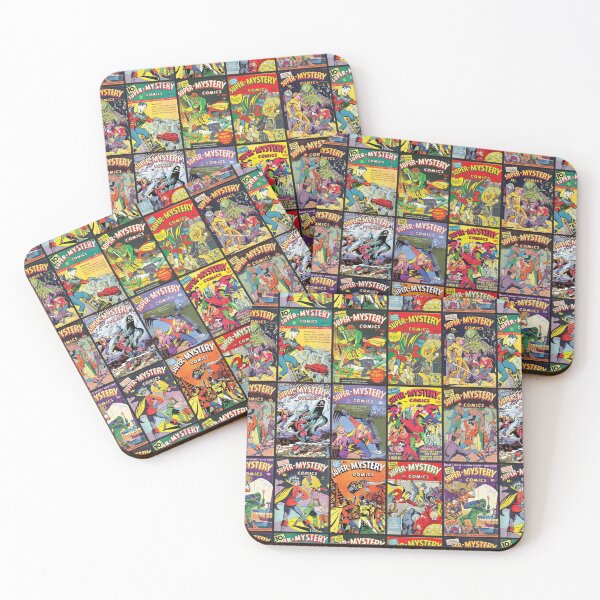 Item preview, Super Mystery Comic Covers | Vintage comic designed and sold by Petra Becker.