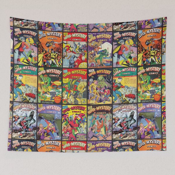 Item preview, Super Mystery Comic Covers | Vintage comic designed and sold by Petra Becker.