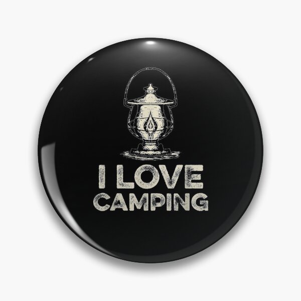 Item preview, I Love Camping Retro Oil Lamp Camper  designed and sold by dannareyansh.