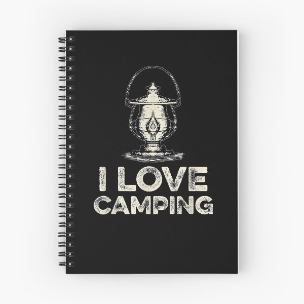Item preview, I Love Camping Retro Oil Lamp Camper  designed and sold by dannareyansh.
