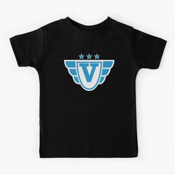 Superhero Letter V. Stars and Wings Kids T-Shirt