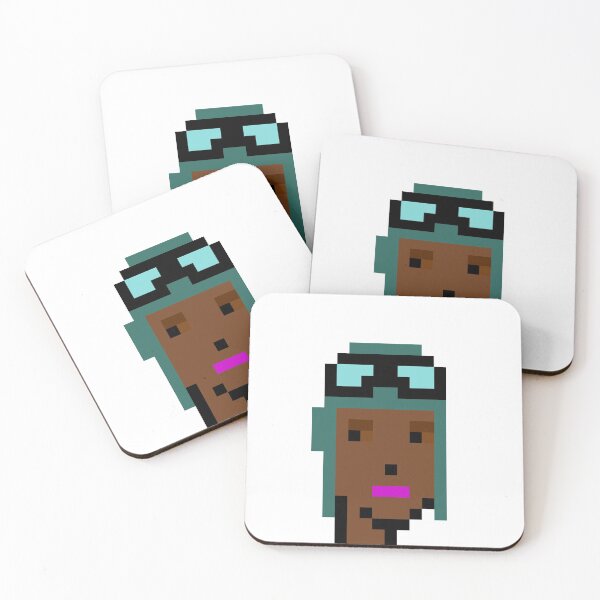 Item preview, CryptoPunk #22 (Female with green hair and sunglasses) designed and sold by inVinnieVeritas.