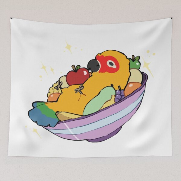 Item preview, Cute Sun Conure Fruit Bowl designed and sold by Alice Cheng.
