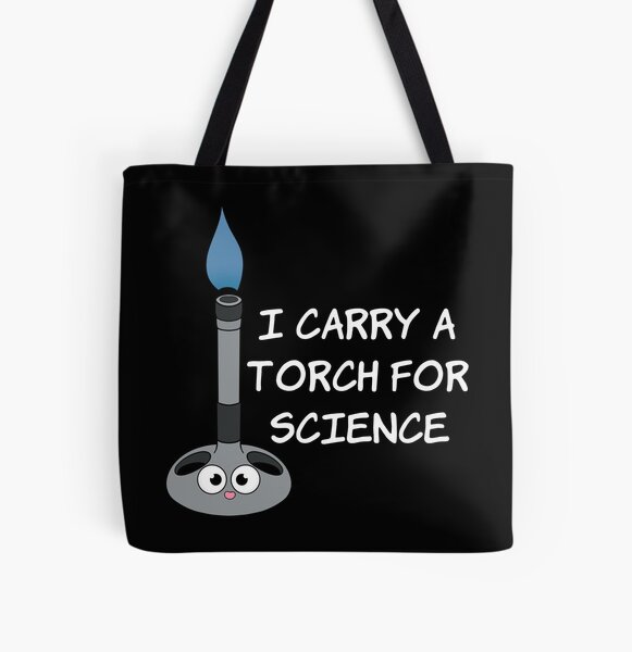 Carry a Torch for Science All Over Print Tote Bag