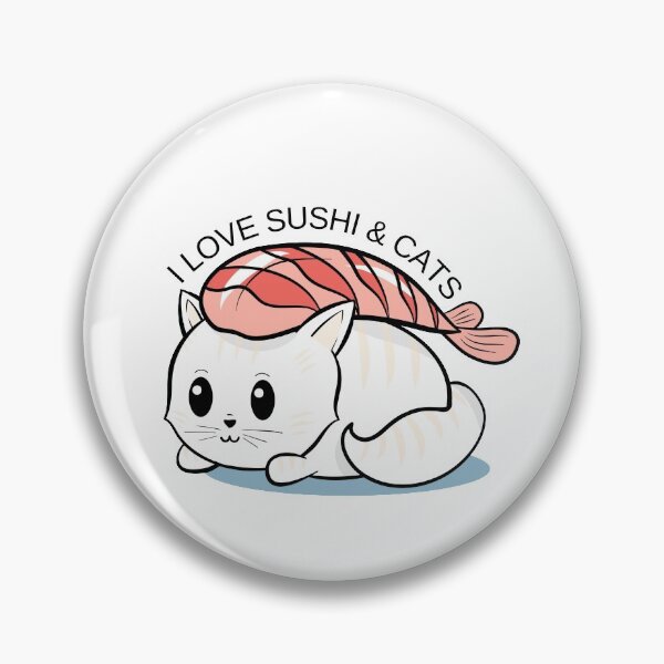 Item preview, I Love Sushi And Cats designed and sold by KarolinaPaz.