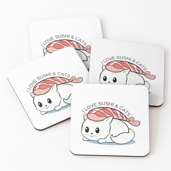 Item preview, I Love Sushi And Cats designed and sold by KarolinaPaz.