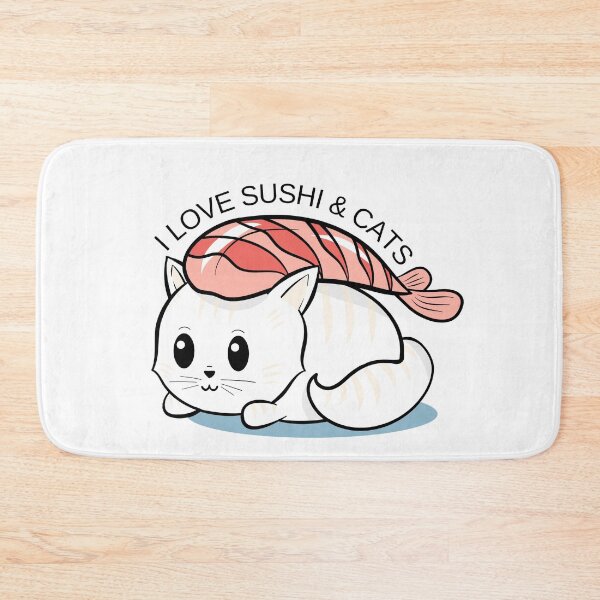 Item preview, I Love Sushi And Cats designed and sold by KarolinaPaz.