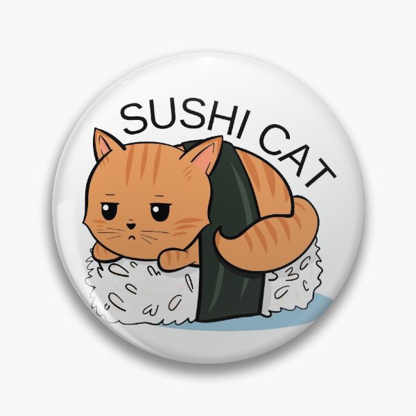 Item preview, Sushi Cat Roll designed and sold by KarolinaPaz.