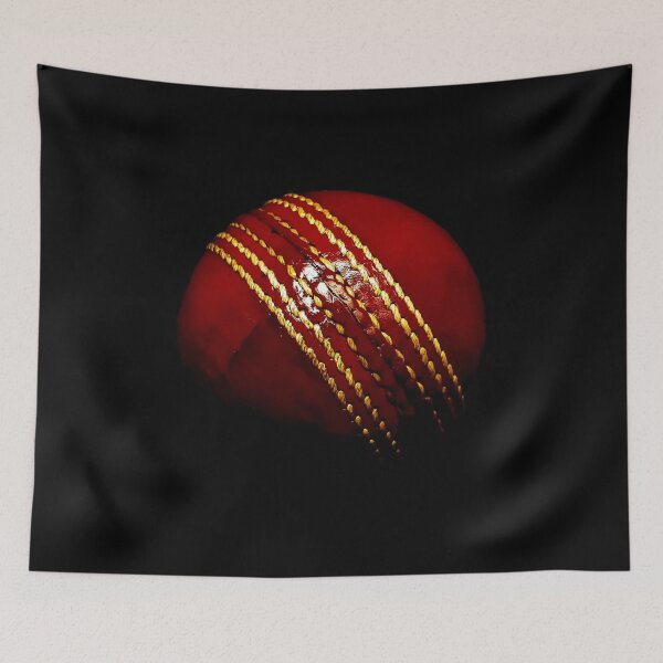 Item preview, Red cricket ball sticker designed and sold by JD369.